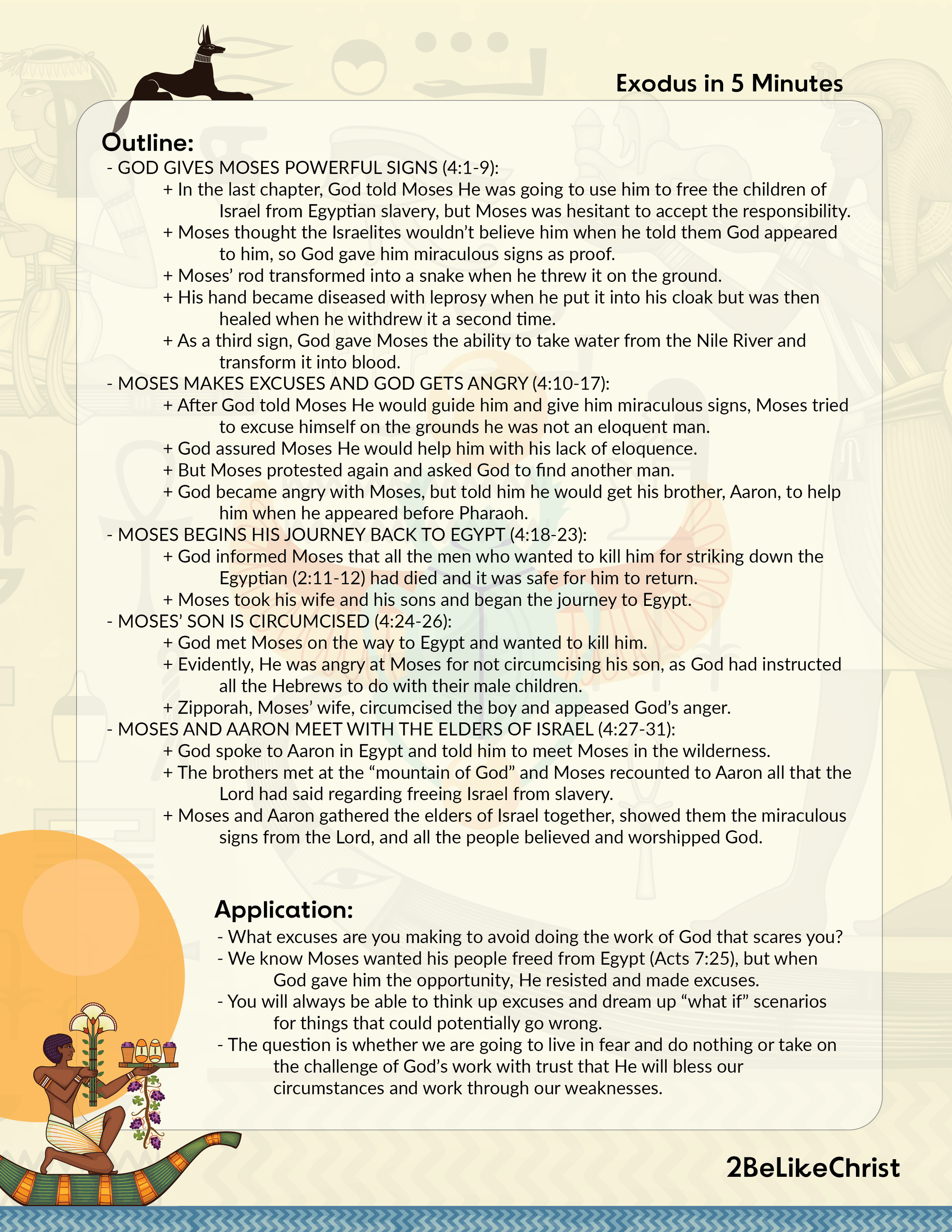 Exodus 4 Summary: A Concise Overview in 5 Minutes — 2BeLikeChrist